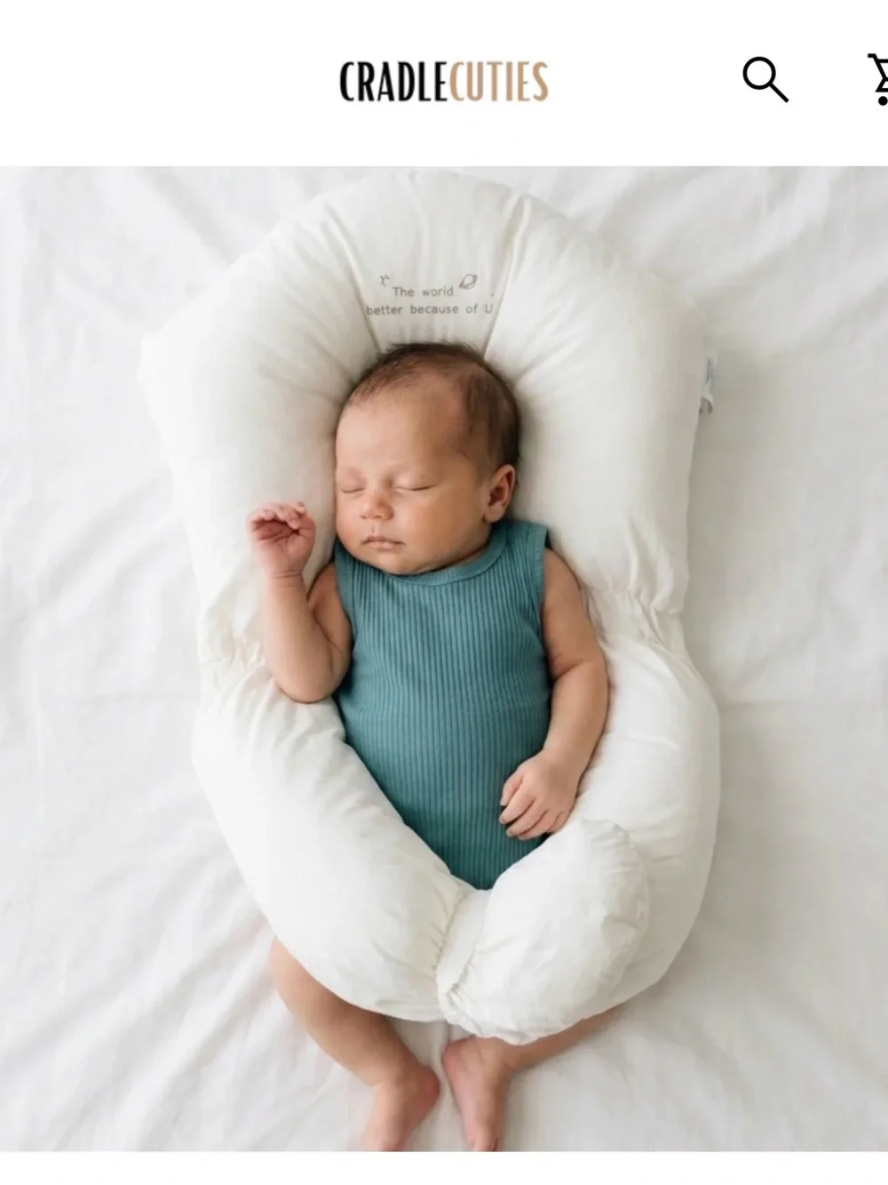Cradle Cuties Infant Sleep Pillow